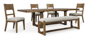 Picture of Cabalynn Dining Table, 4 Chairs & Bench