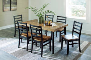 Picture of Blondon Dining Table & 6 Chairs