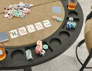 Picture of Rylie Counter Height Gaming Table & 4 Stools