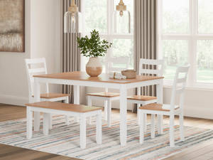 Picture of Gesthaven Dining Table, 4 Chairs & Bench