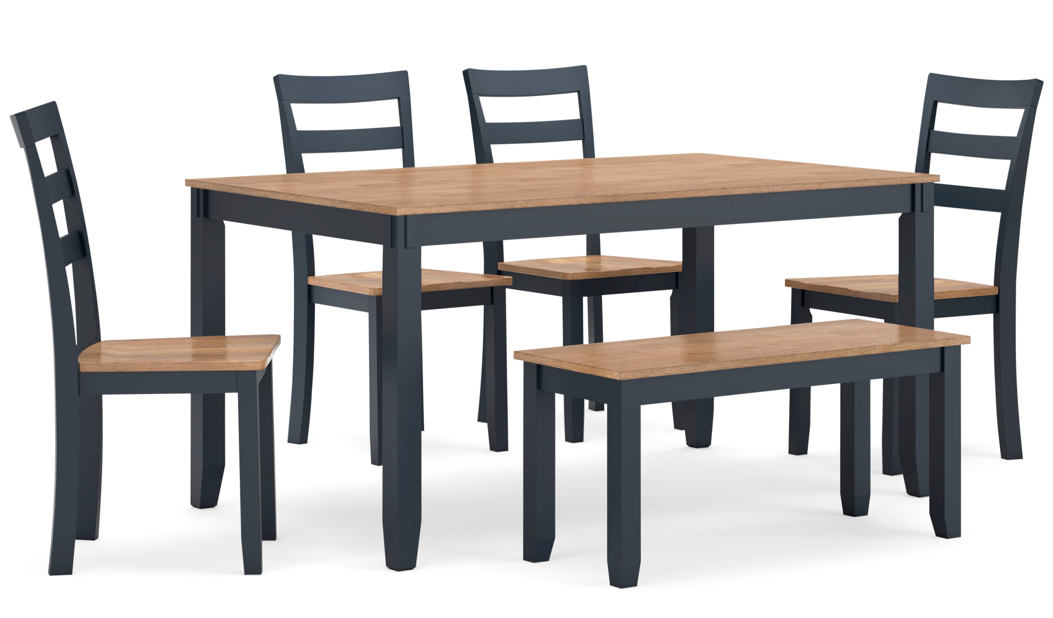 Picture of Gesthaven Dining Table, 4 Chairs & Bench