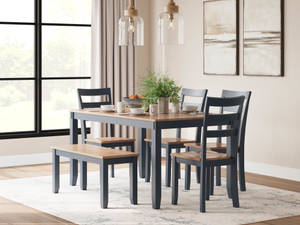 Picture of Gesthaven Dining Table, 4 Chairs & Bench