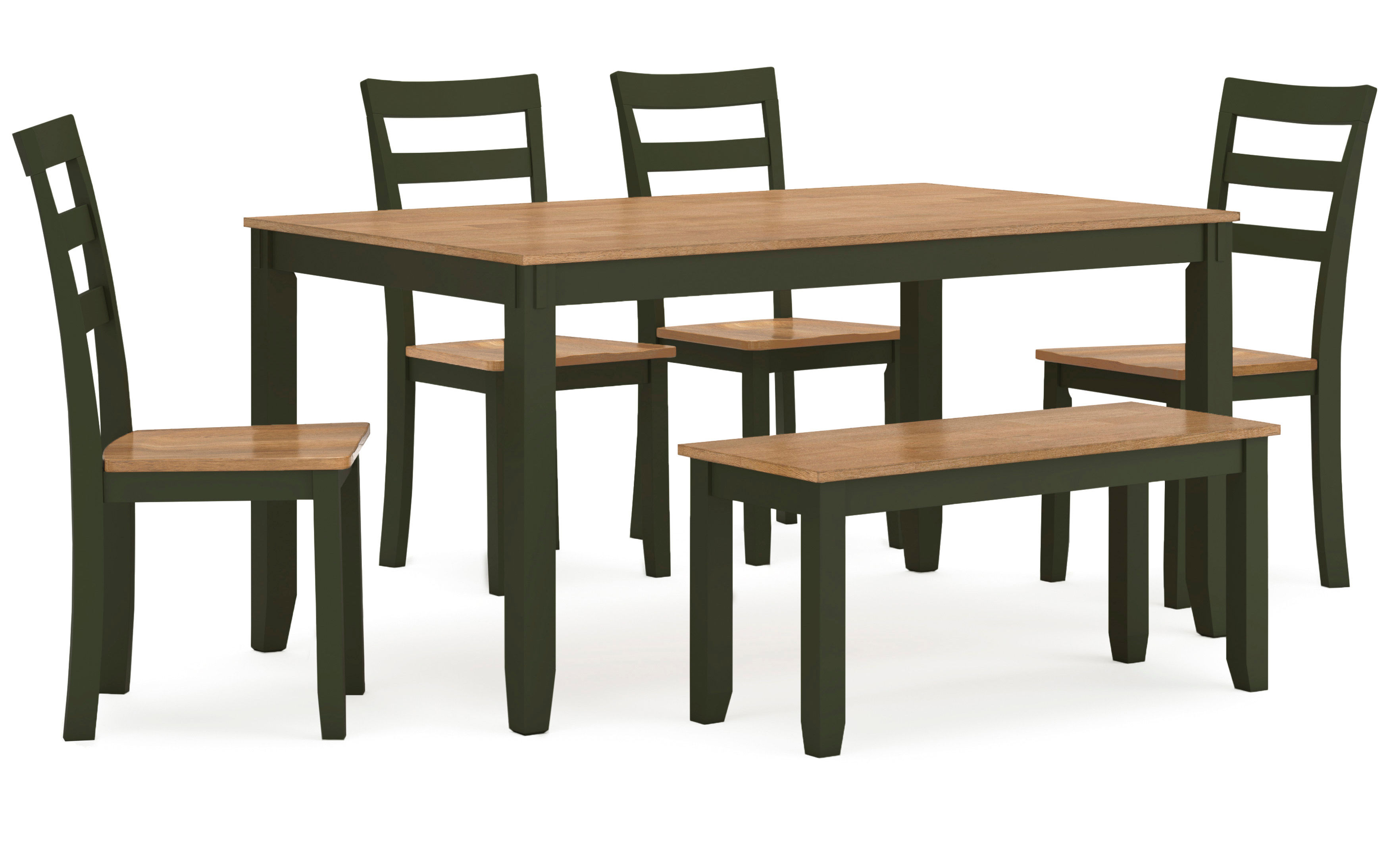 Picture of Gesthaven Dining Table, 4 Chairs & Bench