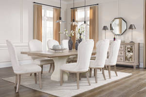 Picture of Jorlaina Dining Table & 8 Chairs