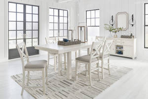 Picture of Robbinsdale Counter Height Dining Table & 6 Stools
