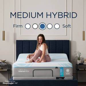 Picture of ActiveBreeze 2.0 Medium Hybrid King Mattress & ProSmart Air Adjustable Base
