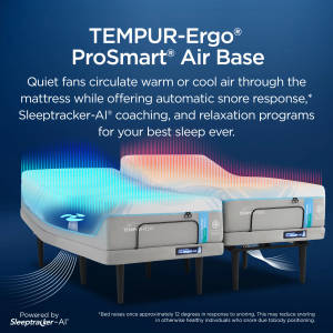 Picture of ActiveBreeze 2.0 Medium Hybrid Split King Mattress & ProSmart Air Adjustable Base