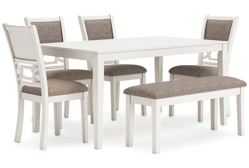 Picture of Erinberg Dining Table, 4 Chairs & Bench