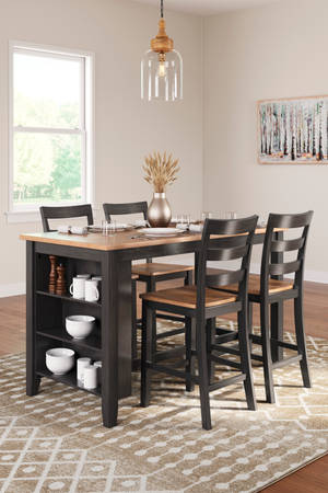 Picture of Gesthaven Counter Height Dining Table & 4 Stools