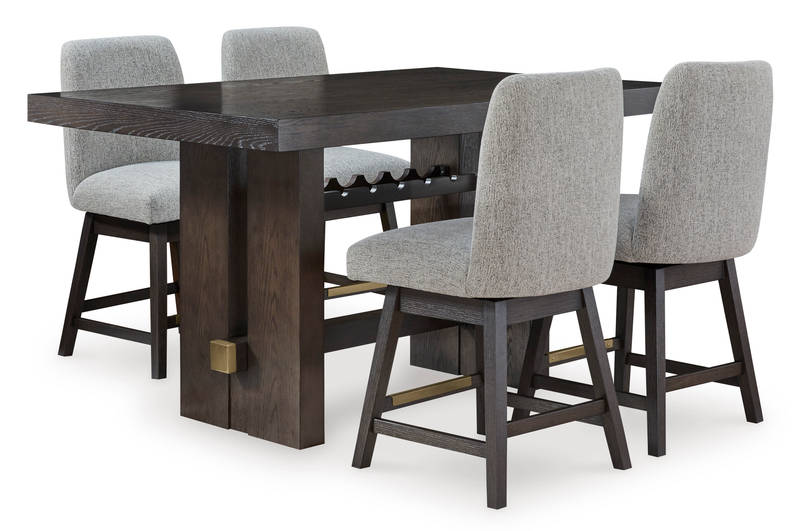 Picture of Burkhaus Counter Height Dining Table & 4 Stools