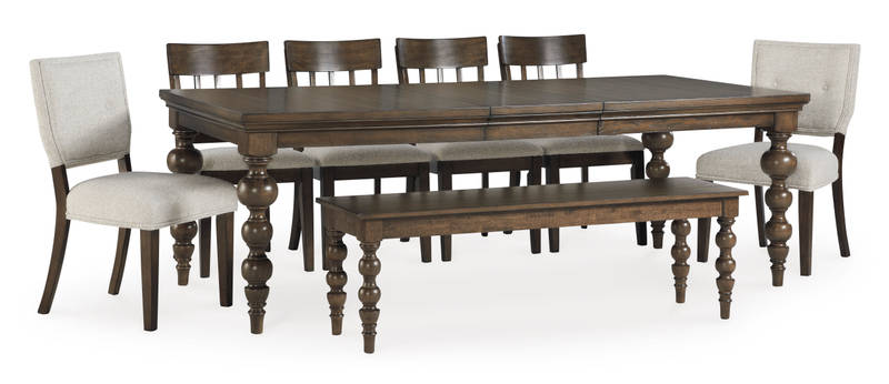 Picture of Veramond Dining Table, 6 Chairs & Bench