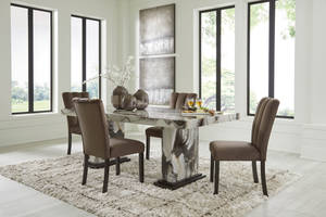 Picture of Jazmore Dining Table & 4 Chairs