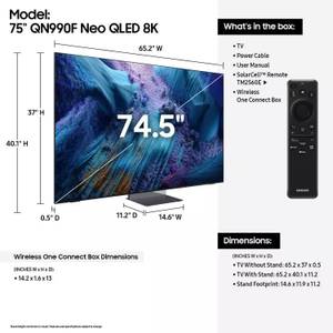 Picture of Samsung 75" Neo QLED QN990F TV